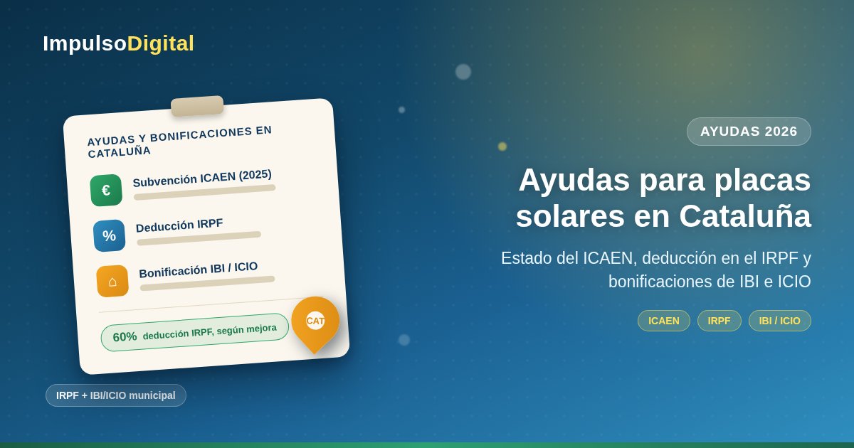 Ayudas para placas solares en Cataluña en 2026